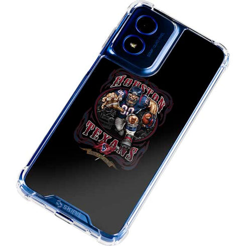 Liquid Blue NFL Houston Texans Running Back Moto G 5G (2024) Clear Case