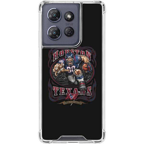Liquid Blue NFL Houston Texans Running Back Moto G Play 5G (2025) Clear Case