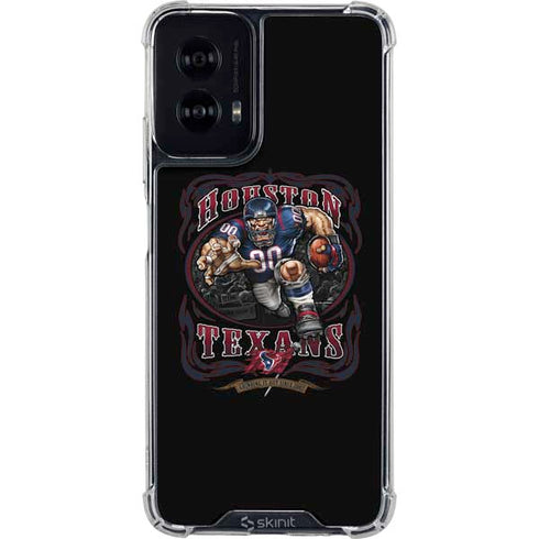 Liquid Blue NFL Houston Texans Running Back Moto G Power 5G (2024) Clear Case