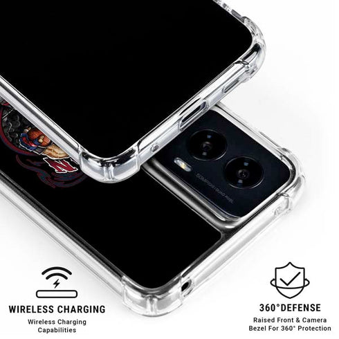 Liquid Blue NFL Houston Texans Running Back Moto G Power 5G (2024) Clear Case