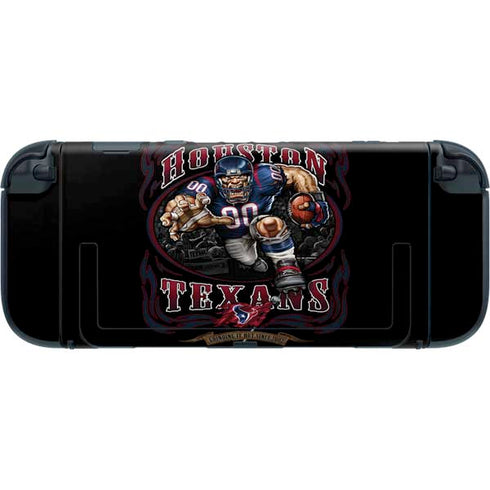Liquid Blue NFL Houston Texans Running Back Nintendo Switch 2 (2025) with Joy-Con Skin