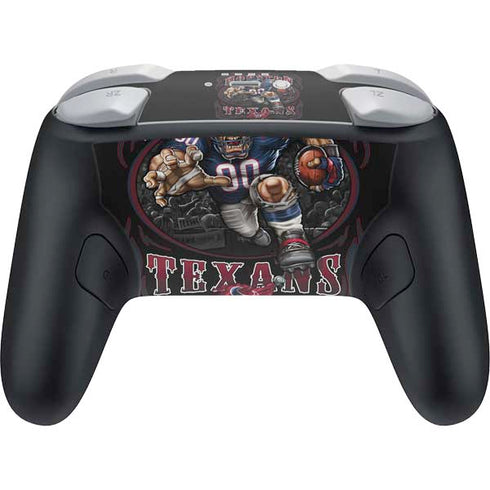 Liquid Blue NFL Houston Texans Running Back Nintendo Switch 2 (2025) Pro Controller Skin