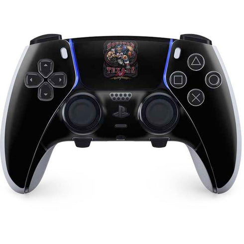 Liquid Blue NFL Houston Texans Running Back PS5 DualSense Edge Pro Controller Skin