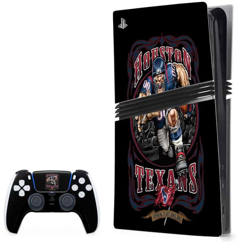 Liquid Blue NFL Houston Texans Running Back PlayStation PS5 Skins