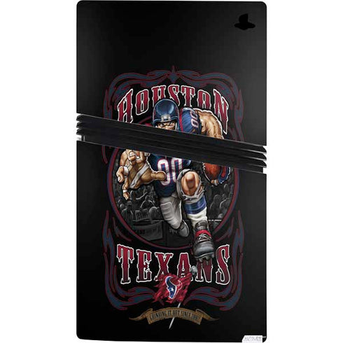 Liquid Blue NFL Houston Texans Running Back PS5 Pro Console Skin
