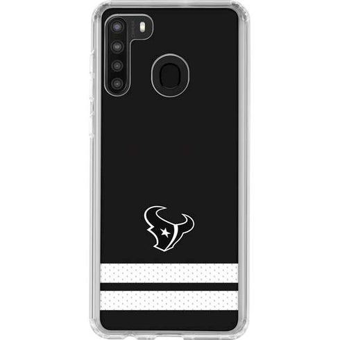 NFL Houston Texans Shutout Galaxy A21 Clear Case