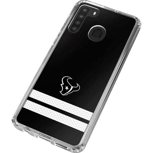NFL Houston Texans Shutout Galaxy A21 Clear Case