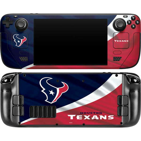 NFL Houston Texans Steam Deck Handheld Gaming Computer OLED Skin