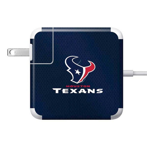 NFL Houston Texans Team Jersey 85W Power Adapter (15 and 17 inch MacBook Pro Charger) Skin