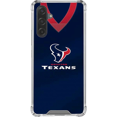 NFL Houston Texans Team Jersey Galaxy A17 Clear Case