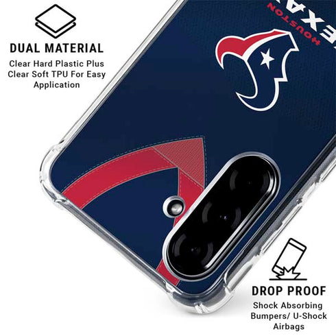 NFL Houston Texans Team Jersey Galaxy A36 5G Clear Case