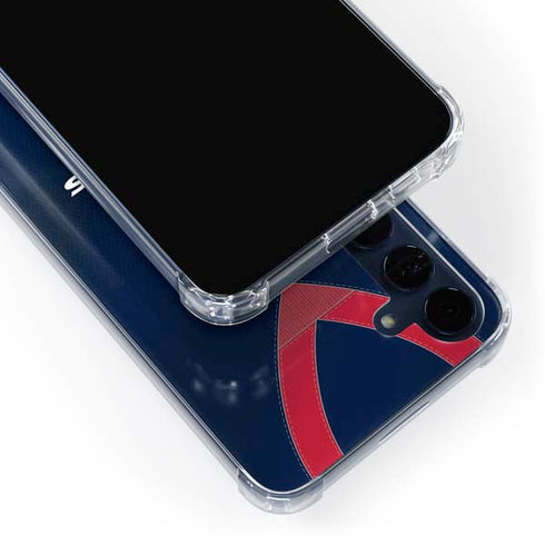 NFL Houston Texans Team Jersey Galaxy A55 5G Clear Case