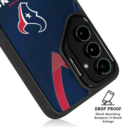 NFL Houston Texans Team Jersey Galaxy S25 Ultra Kickstand Case