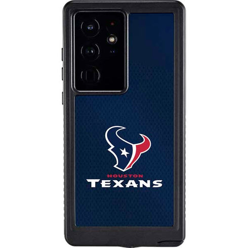 NFL Houston Texans Team Jersey Galaxy S24 Ultra Waterproof Case