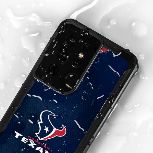 NFL Houston Texans Team Jersey Galaxy S24 Ultra Waterproof Case