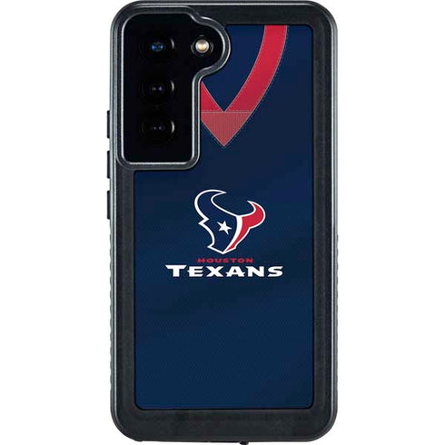 NFL Houston Texans Team Jersey Galaxy S24 Waterproof Case