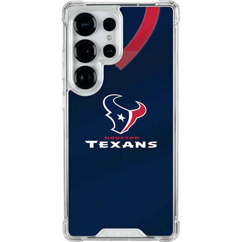 NFL Houston Texans Team Jersey Galaxy S25 Ultra Clear Case