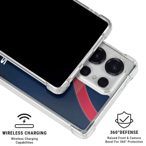 NFL Houston Texans Team Jersey Galaxy S25 Ultra Clear Case