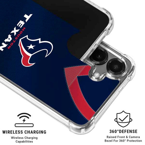 NFL Houston Texans Team Jersey Galaxy S26 Clear Case