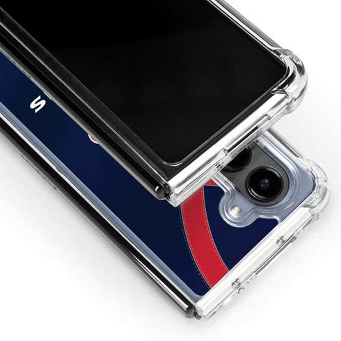 NFL Houston Texans Team Jersey Galaxy Z Fold5 5G Clear Case