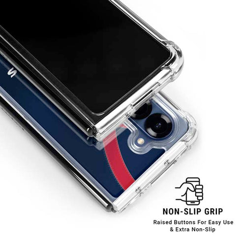 NFL Houston Texans Team Jersey Galaxy Z Fold6 Clear Case