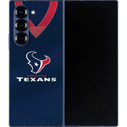 NFL Houston Texans Team Jersey Galaxy Z Fold6 Skin