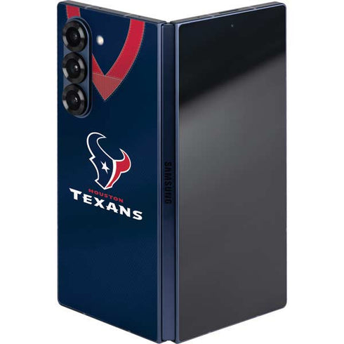 NFL Houston Texans Team Jersey Galaxy Z Fold6 Skin
