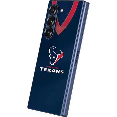 NFL Houston Texans Team Jersey Galaxy Z Fold6 Skin