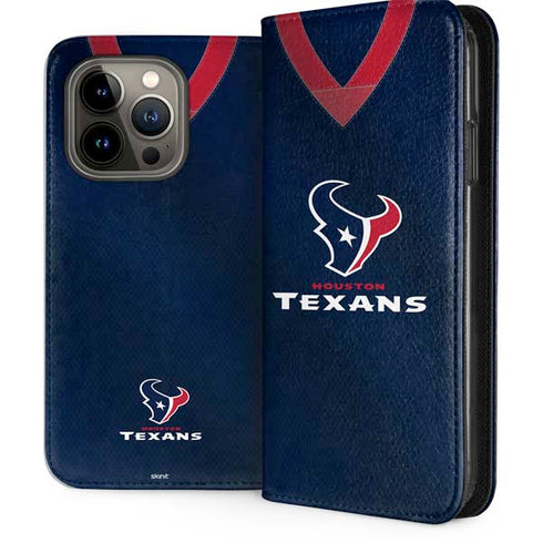 NFL Houston Texans Team Jersey iPhone 13 Pro Folio Case