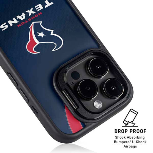 NFL Houston Texans Team Jersey iPhone 14 Pro Max Kickstand Case