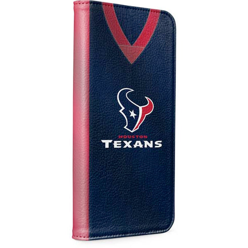 NFL Houston Texans Team Jersey iPhone 15 Pro Max Folio Case