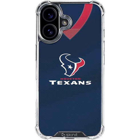 NFL Houston Texans Team Jersey iPhone 16 Clear Case