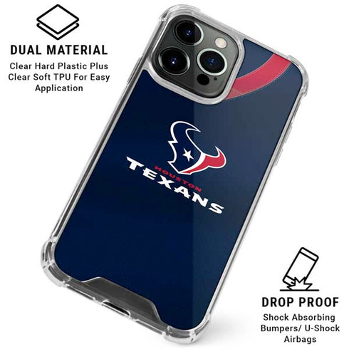 NFL Houston Texans Team Jersey iPhone 16 Pro Clear Case