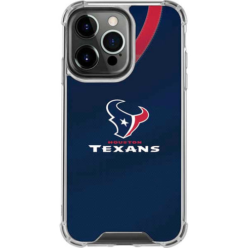 NFL Houston Texans Team Jersey iPhone 16 Pro Max Clear Case