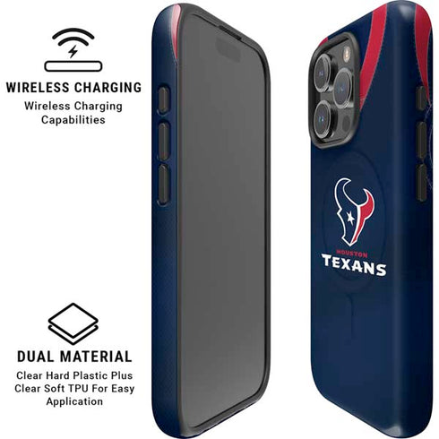 NFL Houston Texans Team Jersey iPhone 16 Pro Max Magsafe Impact Case