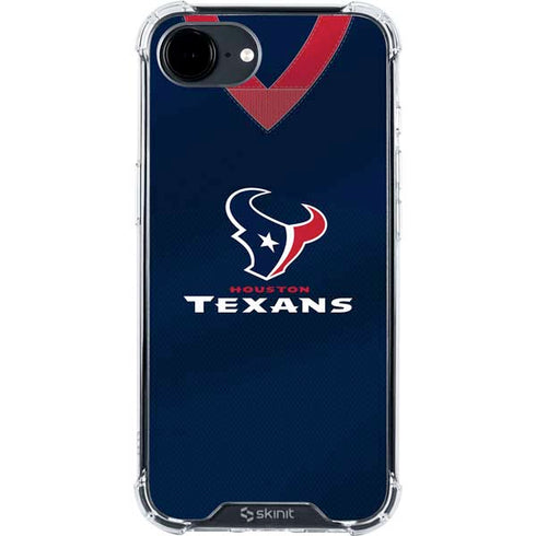 NFL Houston Texans Team Jersey iPhone 16e Clear Case
