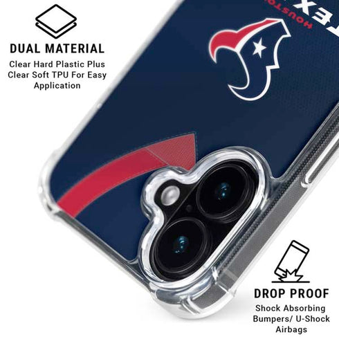 NFL Houston Texans Team Jersey iPhone 17 Clear Case