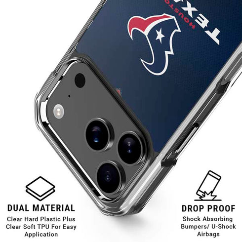 NFL Houston Texans Team Jersey iPhone 18 Pro Clear Case