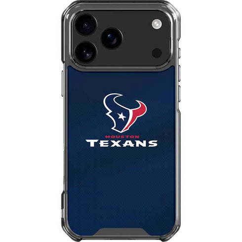 NFL Houston Texans Team Jersey iPhone 18 Pro Max Clear Case