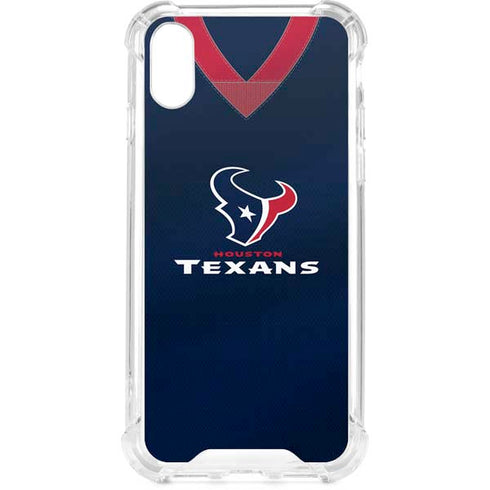 NFL Houston Texans Team Jersey iPhone XS Clear Case