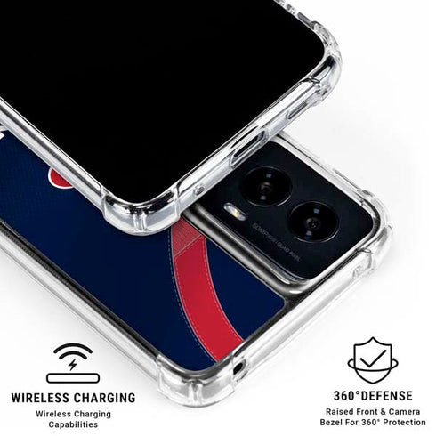 NFL Houston Texans Team Jersey Moto G Power 5G (2024) Clear Case