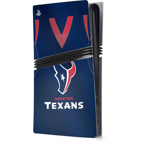 NFL Houston Texans Team Jersey PS5 Pro Console Skin