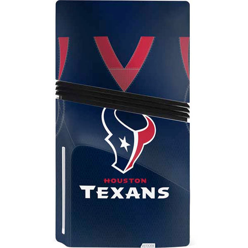 NFL Houston Texans Team Jersey PS5 Pro Disk Console Skin