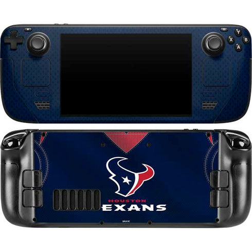 NFL Houston Texans Team Jersey Steam Deck Handheld Gaming Computer OLED Skin