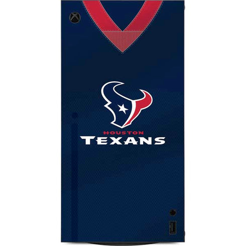 NFL Houston Texans Team Jersey XBox Series X Digital Edition Console Skin