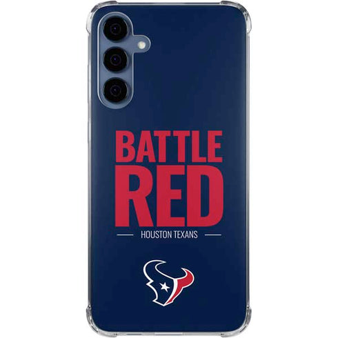 NFL Houston Texans Team Motto Galaxy A55 5G Clear Case