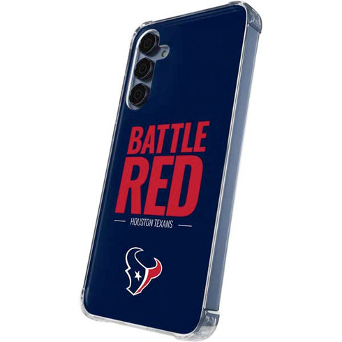 NFL Houston Texans Team Motto Galaxy A55 5G Clear Case