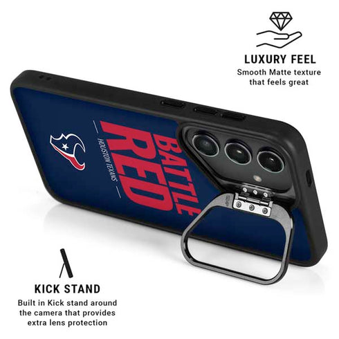 NFL Houston Texans Team Motto Galaxy S25 Kickstand Case