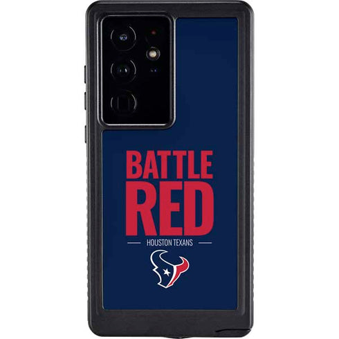 NFL Houston Texans Team Motto Galaxy S24 Ultra Waterproof Case
