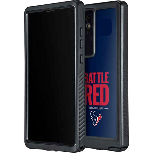 NFL Houston Texans Team Motto Galaxy S24 Ultra Waterproof Case